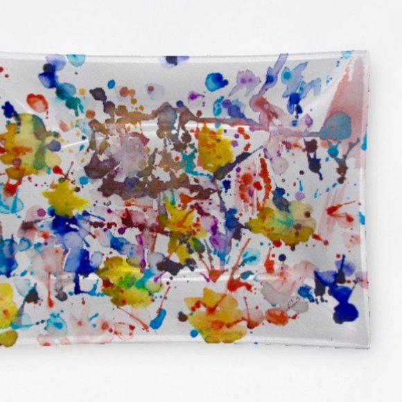 NWT Artisan Glass, Rectangular Plate Tray LAST ONE, OOAK - HOME - Picture 3 of 7